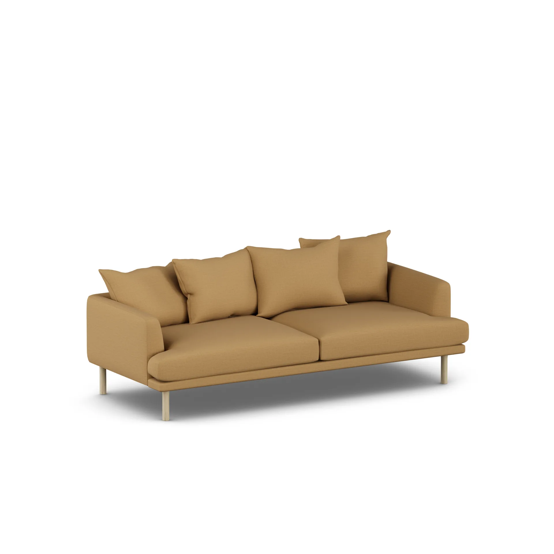 Sjövik sofa, Same Ochre 6676-white-oiled oak, 3-seater 1898