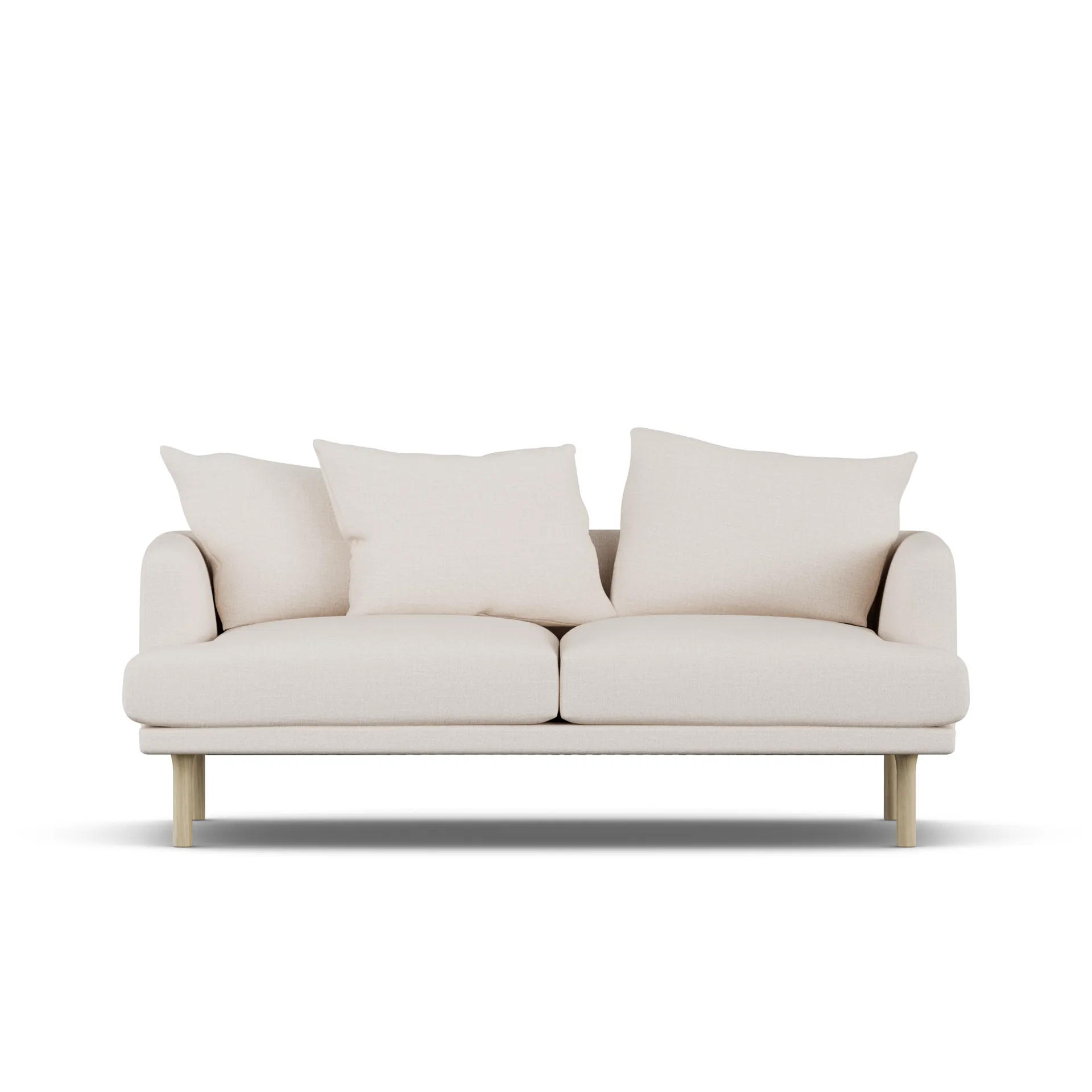 Sjövik sofa, Same Off White 6671-white-oiled oak, 2,5-seater 1898