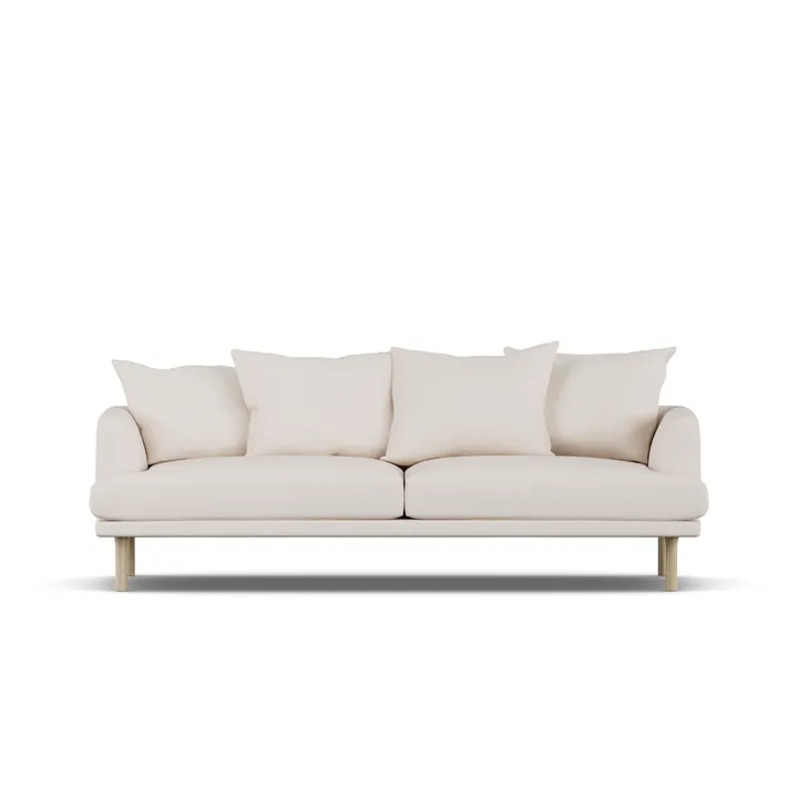 Sjövik sofa - Same Off White 6671-white-oiled oak, 3-seater - 1898