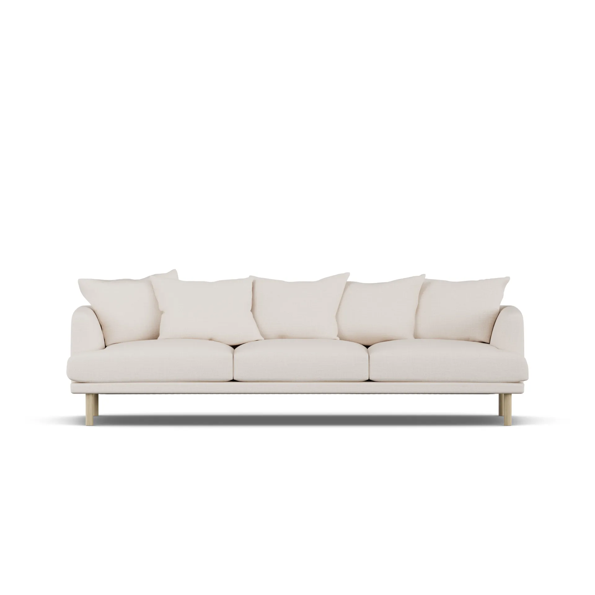 Sjövik sofa, Same Off White 6671-white-oiled oak, 3,5-seater 1898