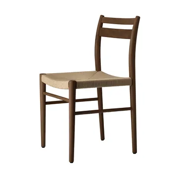 Smoked lacquered oak-natural woven, 6-pack - 1898