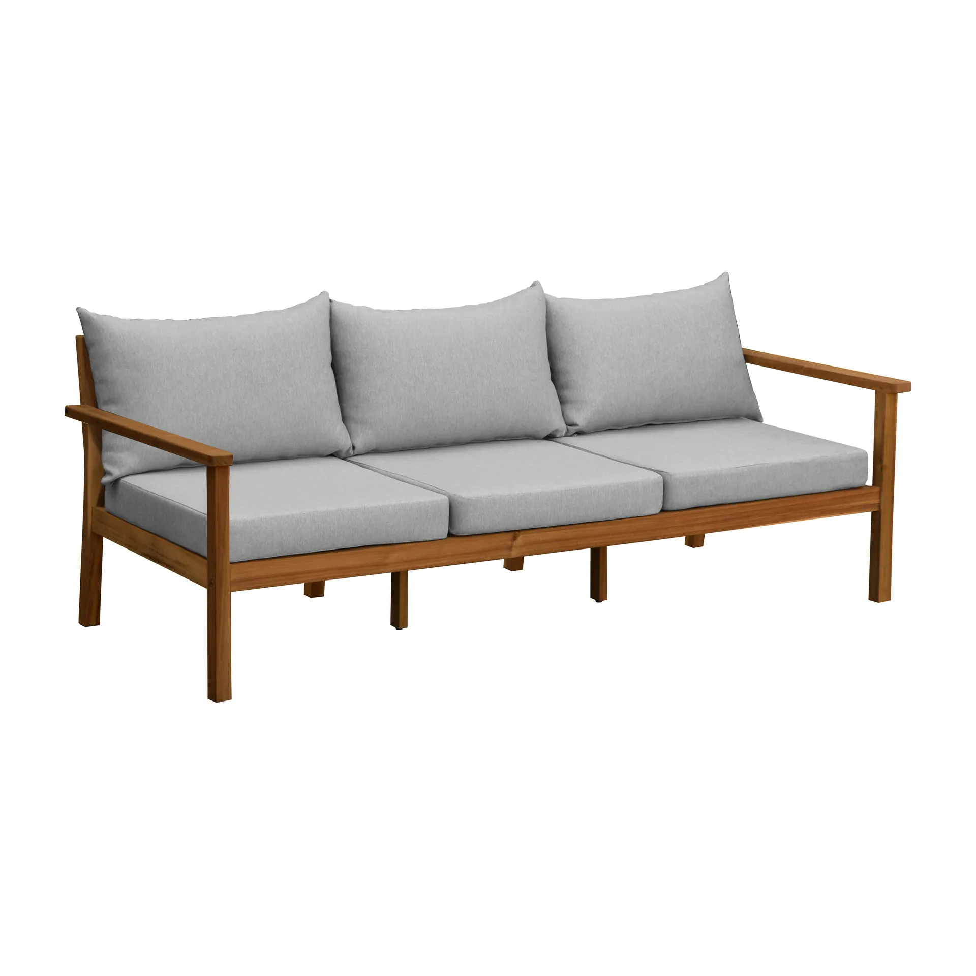 Stockaryd sofa 3-seater teak/light grey 1898