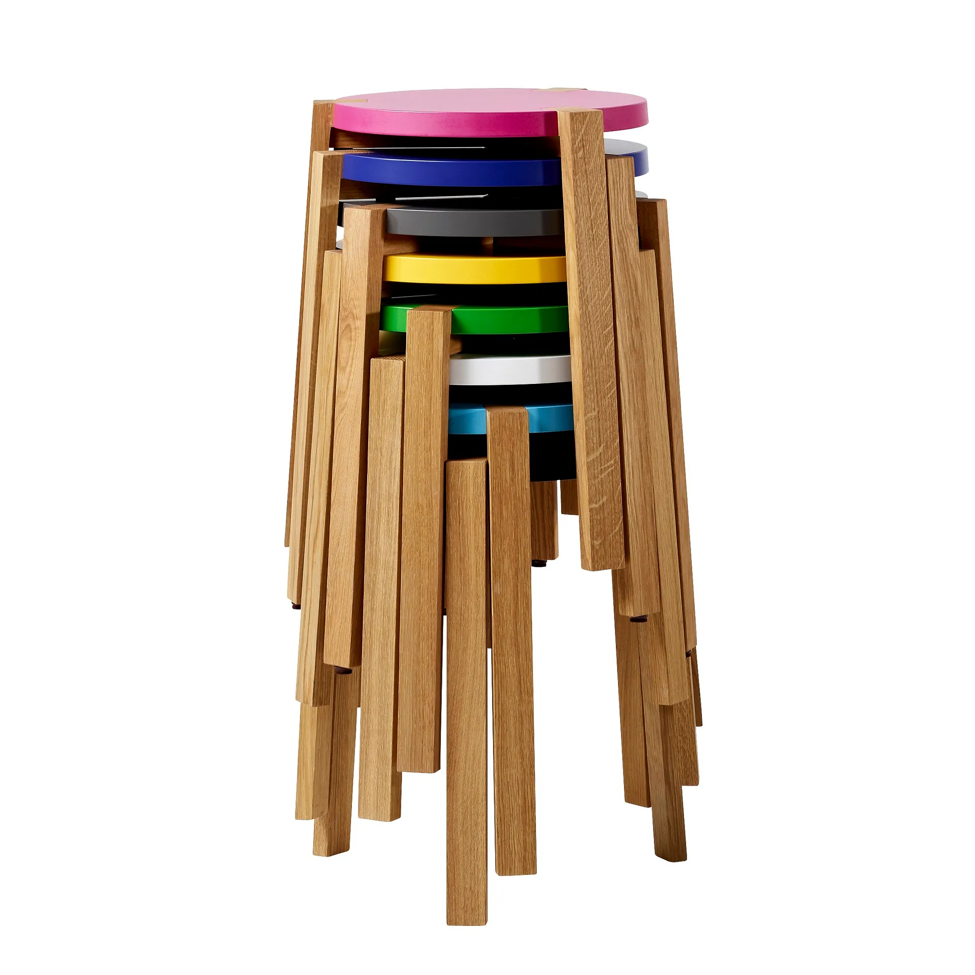 Happy round stool, White A2