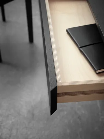 Mind desk - Black-stained oak, 118x74x44 cm - A2