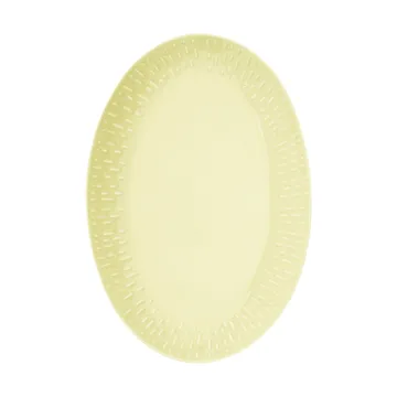 Confetti oval platter - Lemon, 25.5x36 cm - Aida