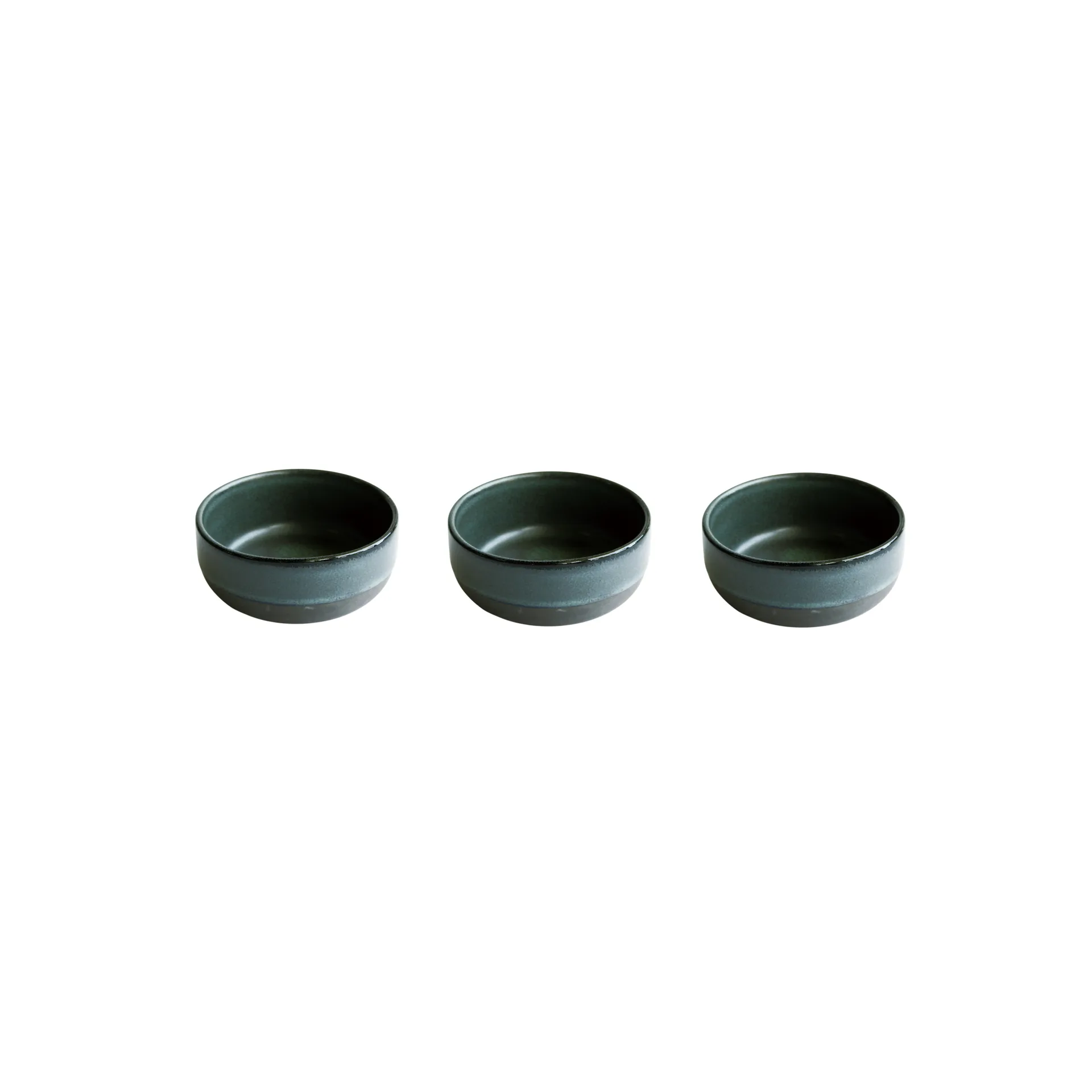 Raw bowl mini Ø7.5 cm 3-pack, northern green Aida