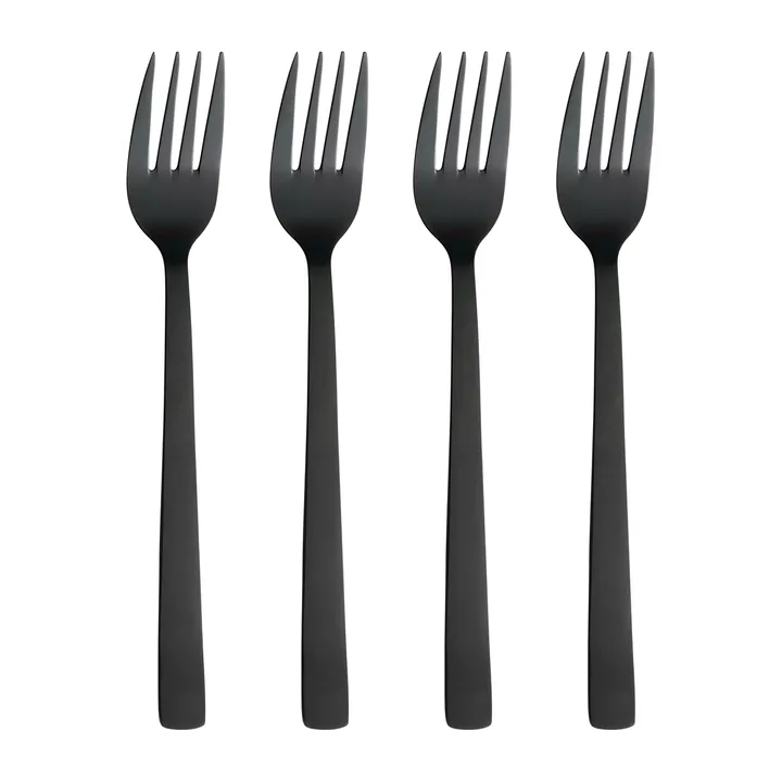 Raw dinner fork 4-pack - Black - Aida