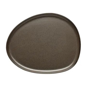 Raw Organic lunch plate 24x21 cm - Metallic Brown - Aida