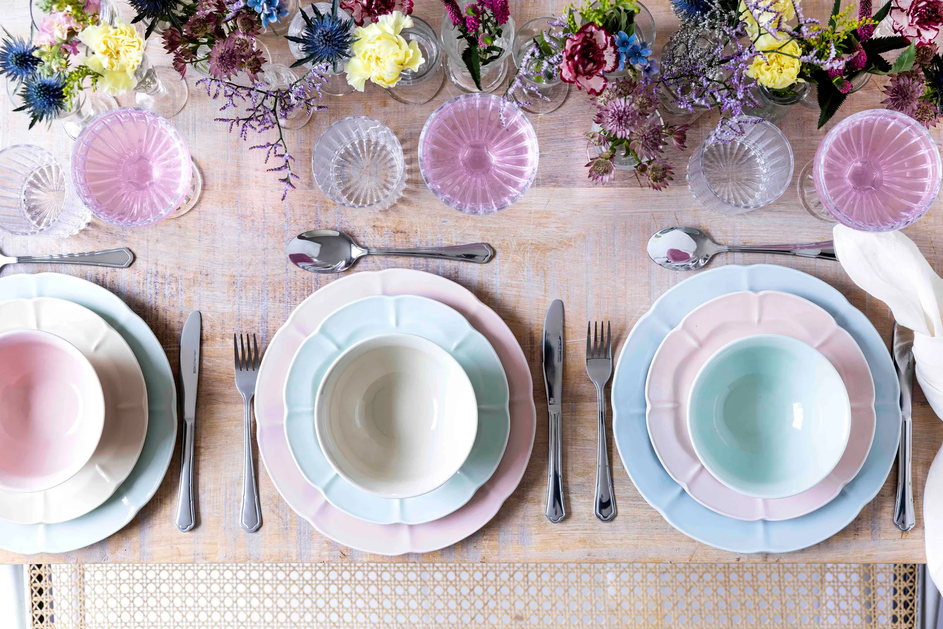 Søholm Solvej small plate 22 cm, Soft pink Aida