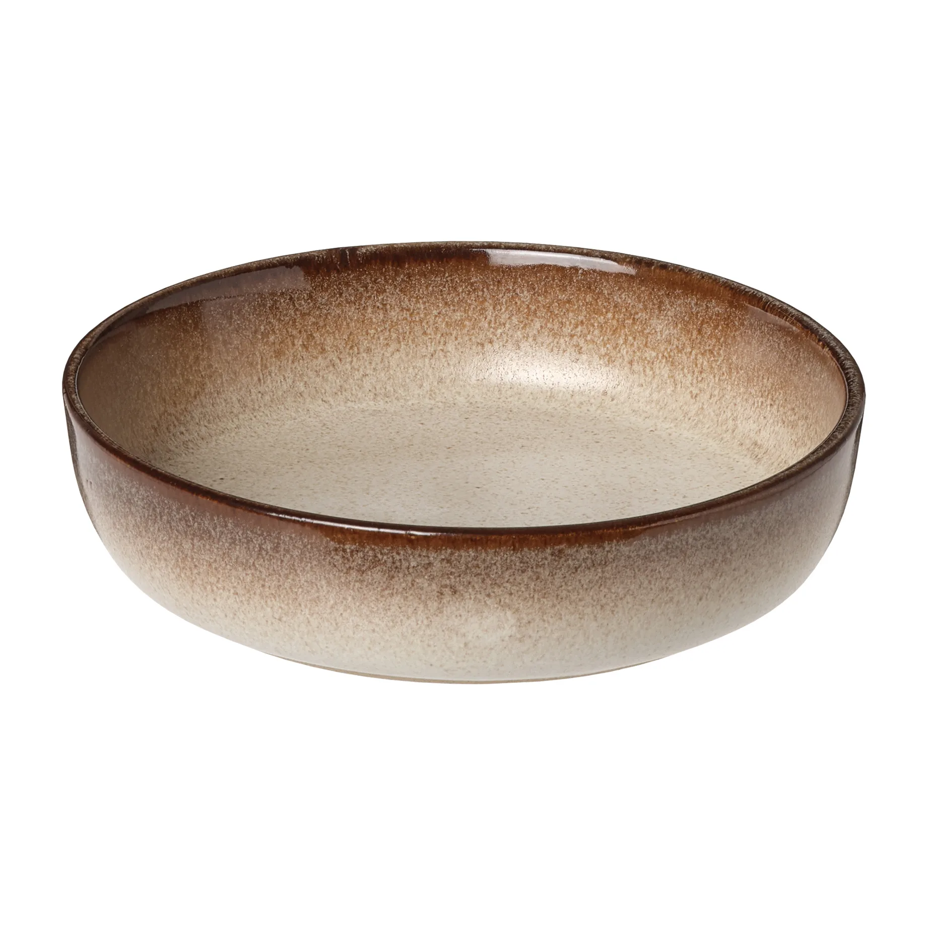 Søholm Sonja deep plate Ø18 cm, Brown Aida