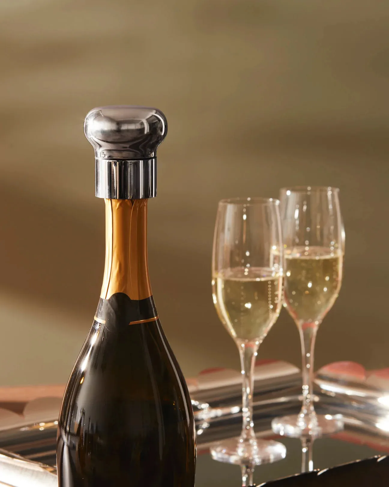 Noè champagne corkscrew, Stainless steel Alessi