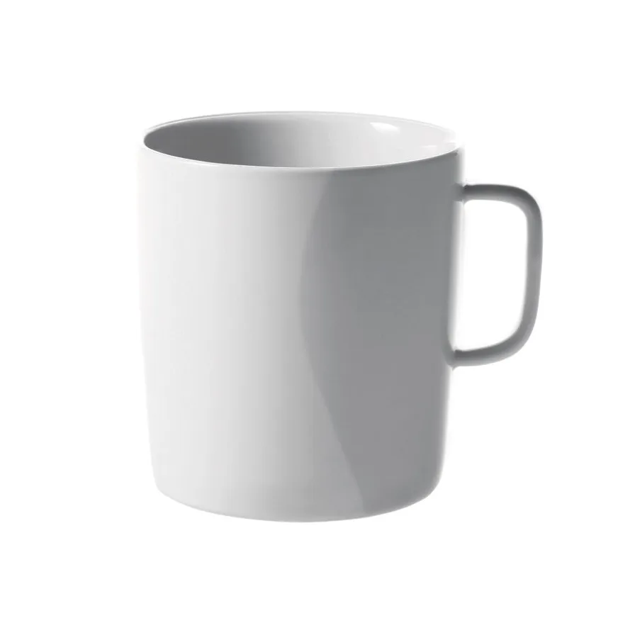 PlateBowlCup mug, White Alessi
