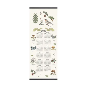 Forest Walk calendar 2026 - 35x90 cm - Almedahls