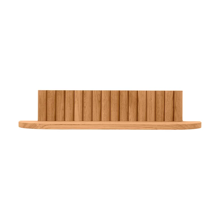 Pillar wall shelf - Oiled Natural Oak, 60x15x12 cm - Andersen Furniture