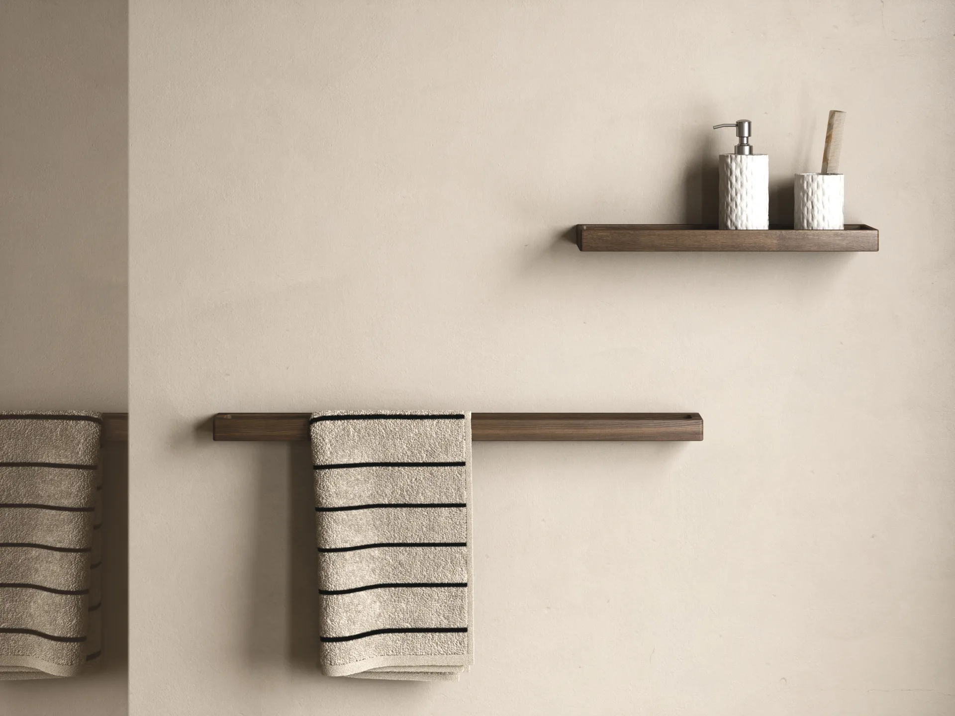 Shelf 11 wall shelf 44 cm, Dark Stain Matt Lacquer Ash Andersen Furniture