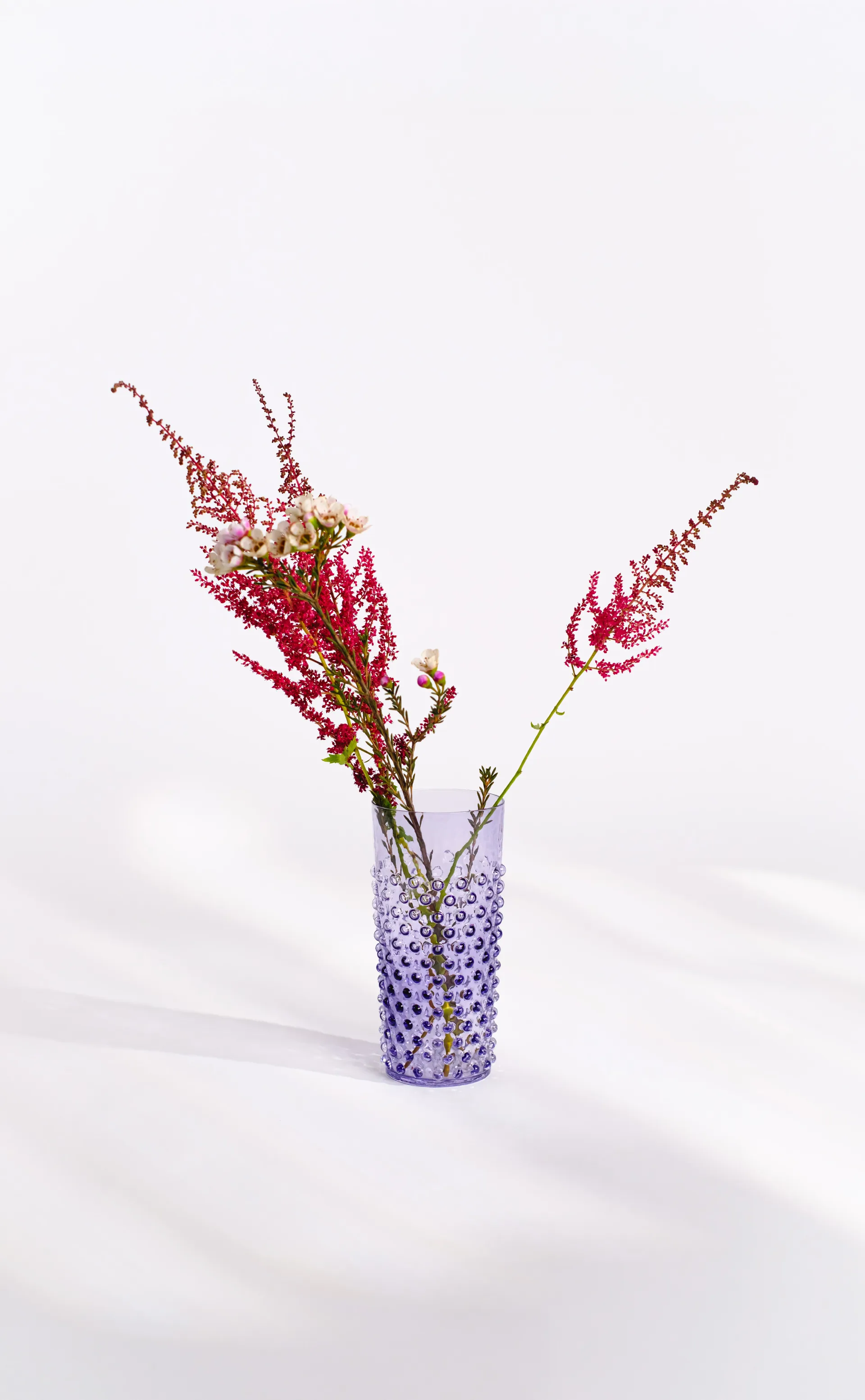 Hobnail Long drink glass 20 cl, Indigo Anna Von Lipa