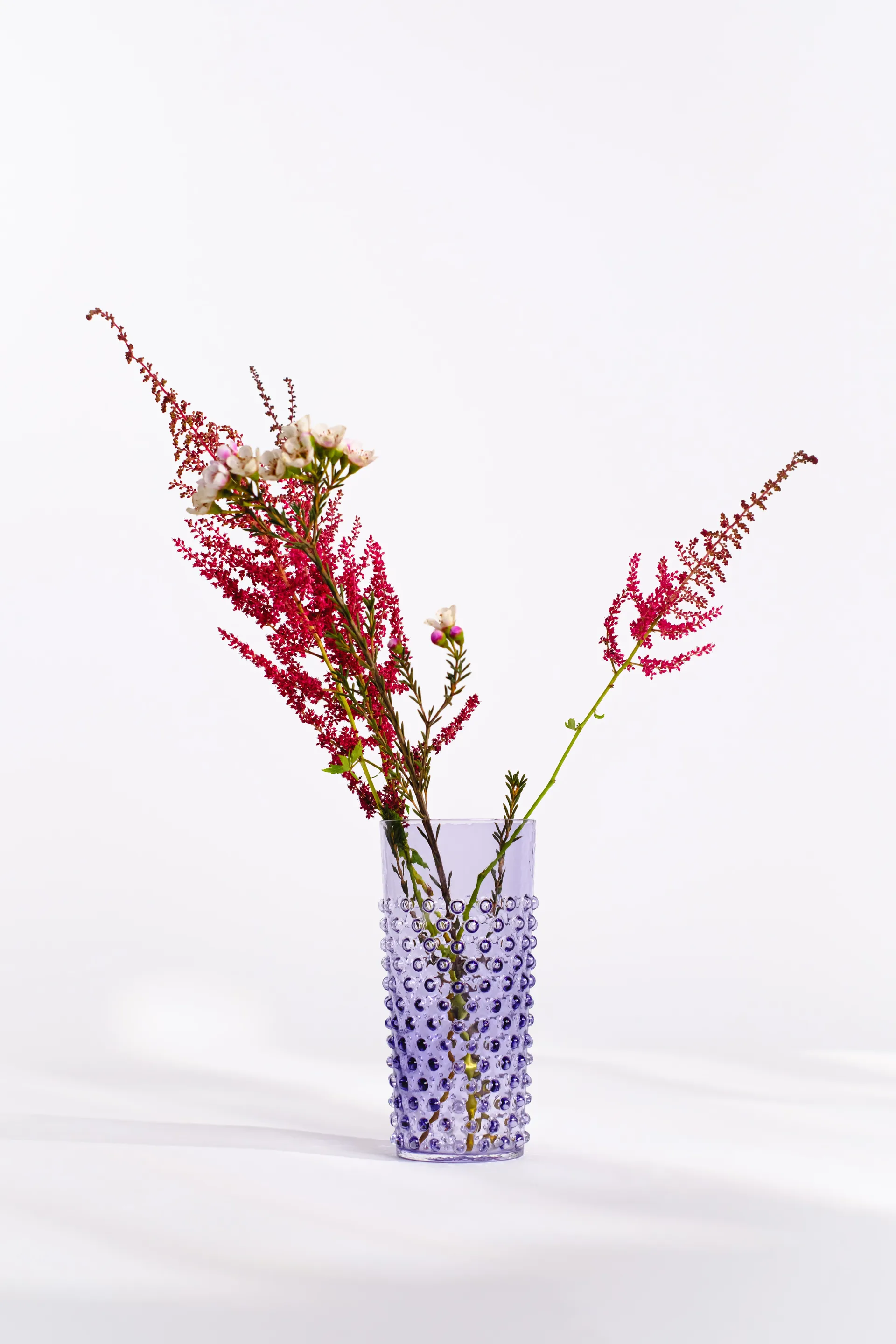 Hobnail Long drink glass 20 cl, Indigo Anna Von Lipa