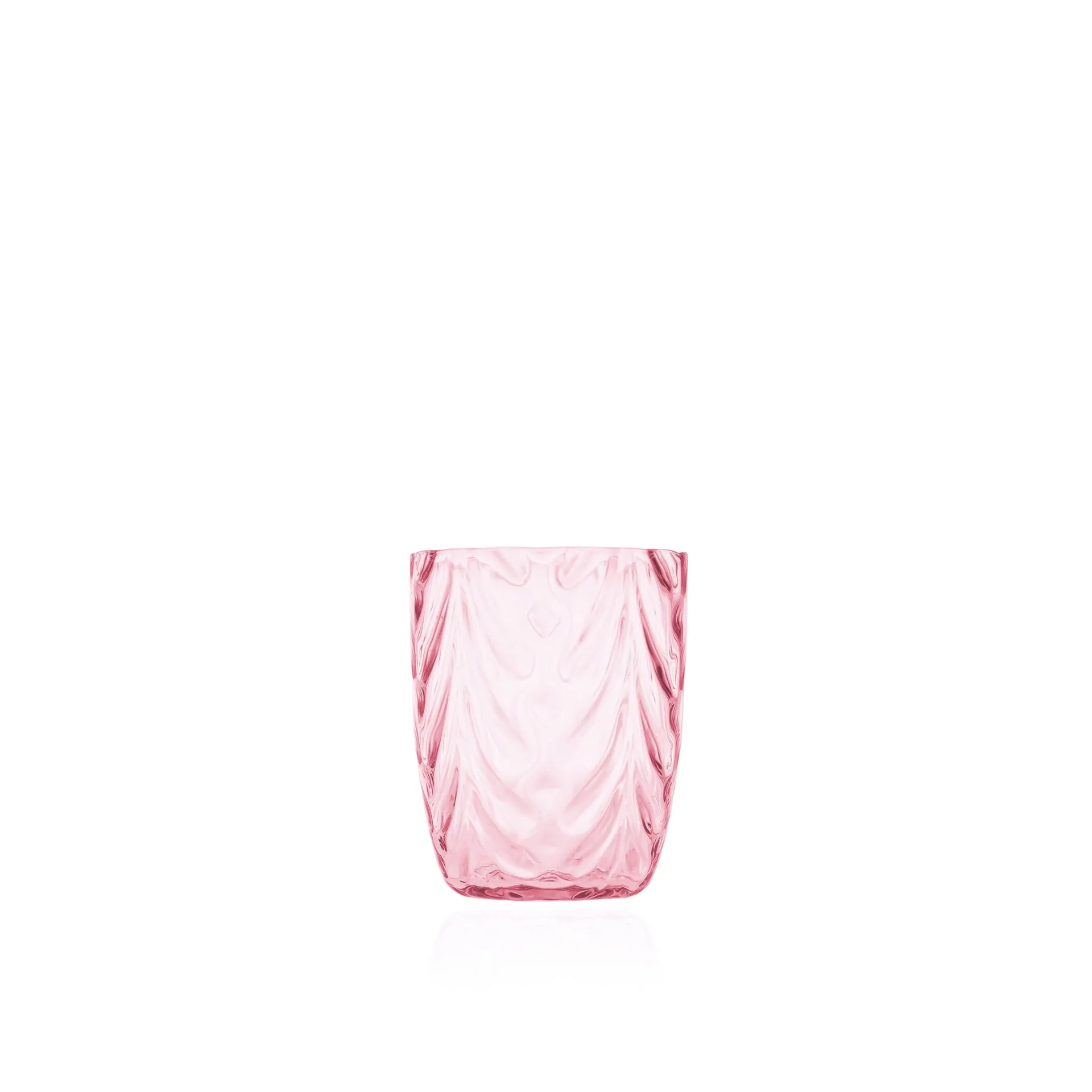 Wave drinking glass 25 cl, Pink Anna Von Lipa