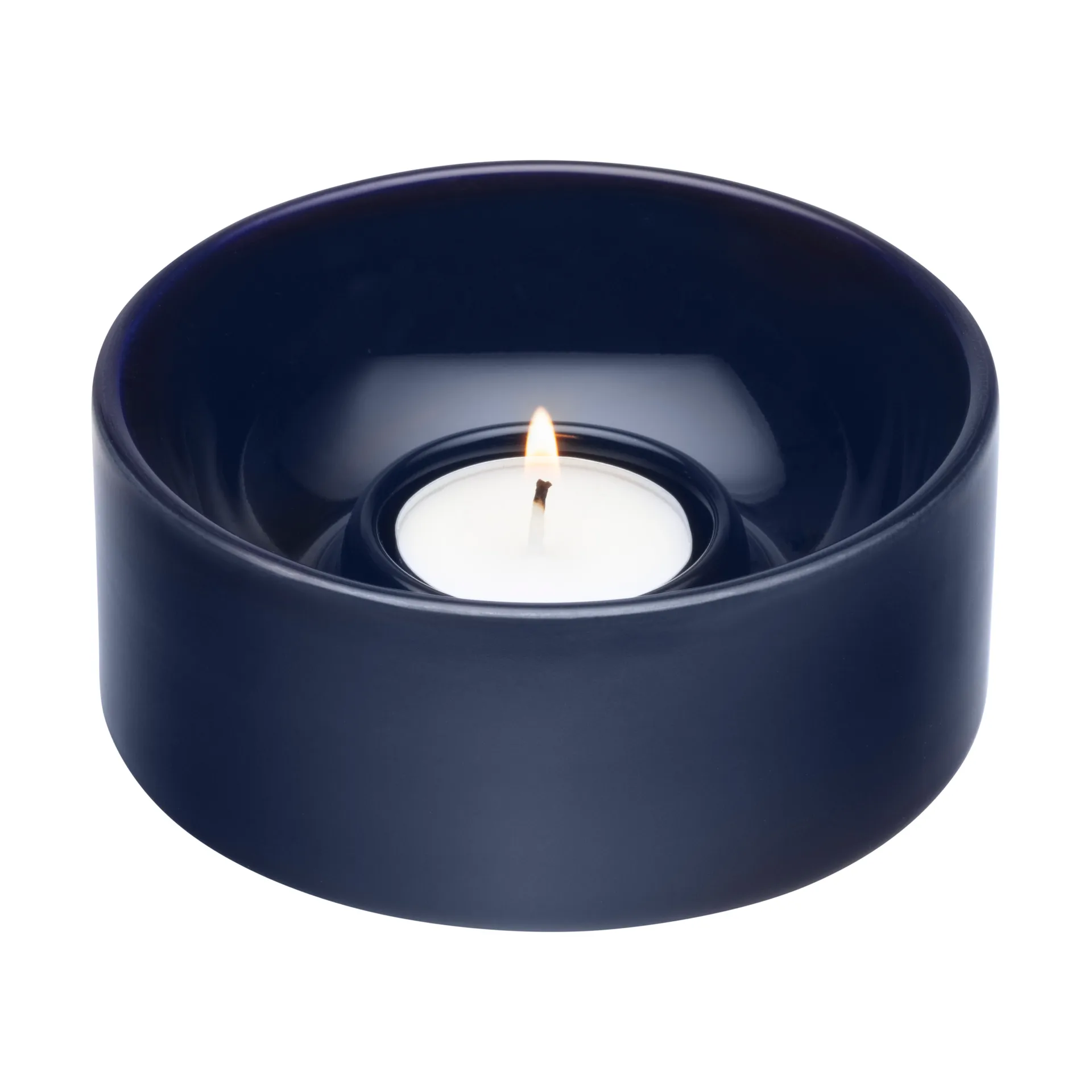 Kirnu candle holder Ø11x5 cm, Blue Arabia