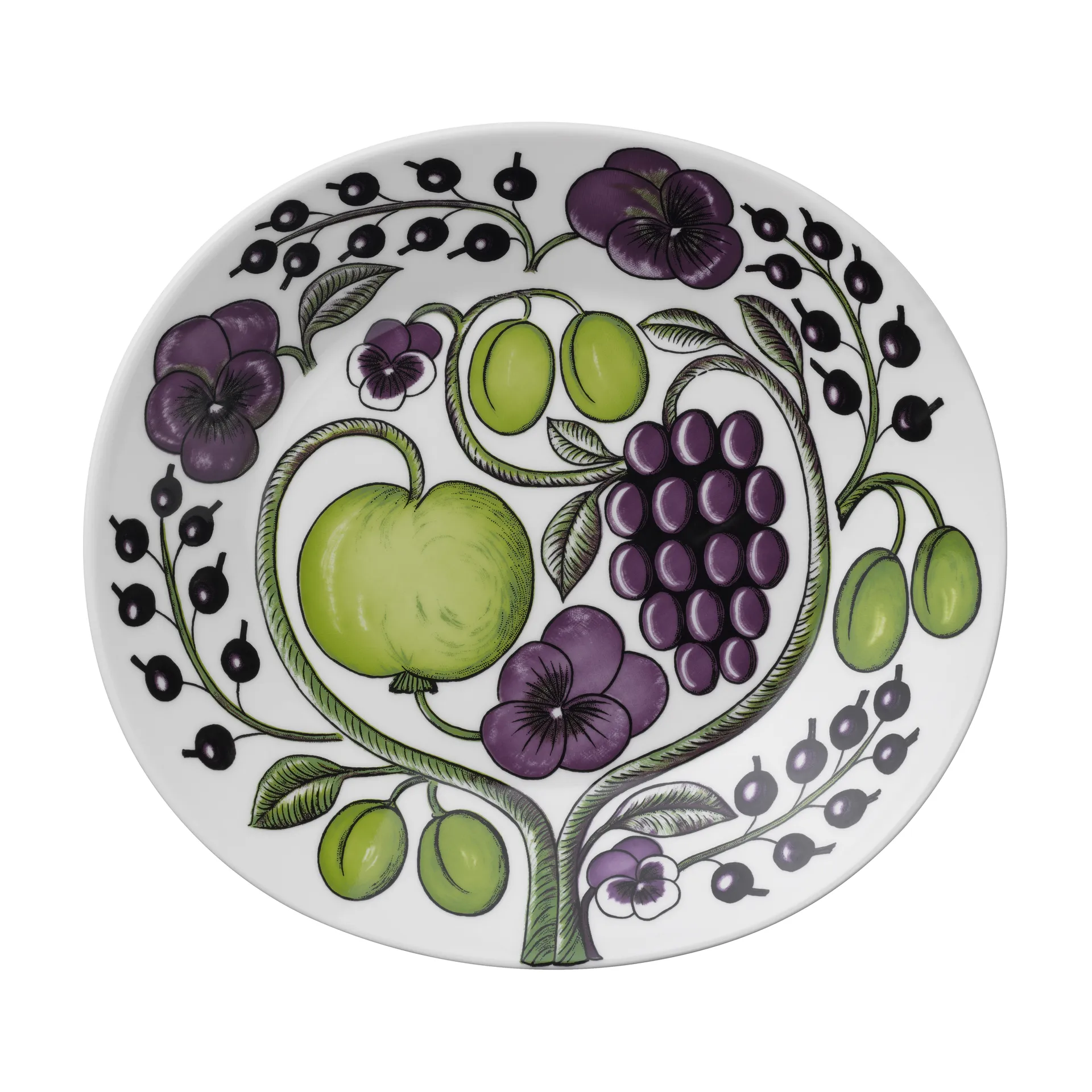 Paratiisi plate oval 25 cm, Purple Arabia