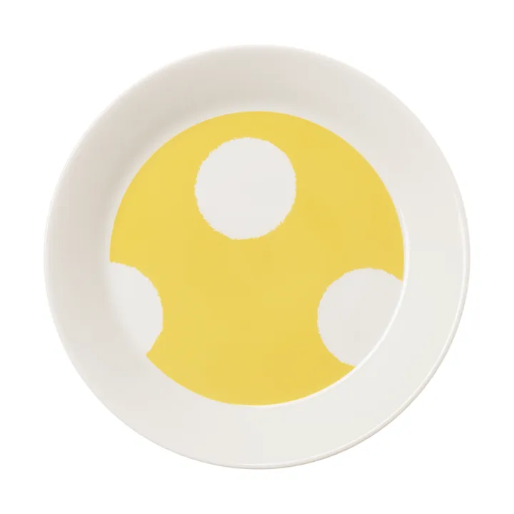 Vuokko plate Ø22 cm - Kraklee yellow - Arabia