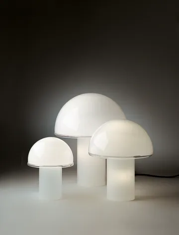 Onfale Medio table lamp Ø28 cm - Opal white - Artemide