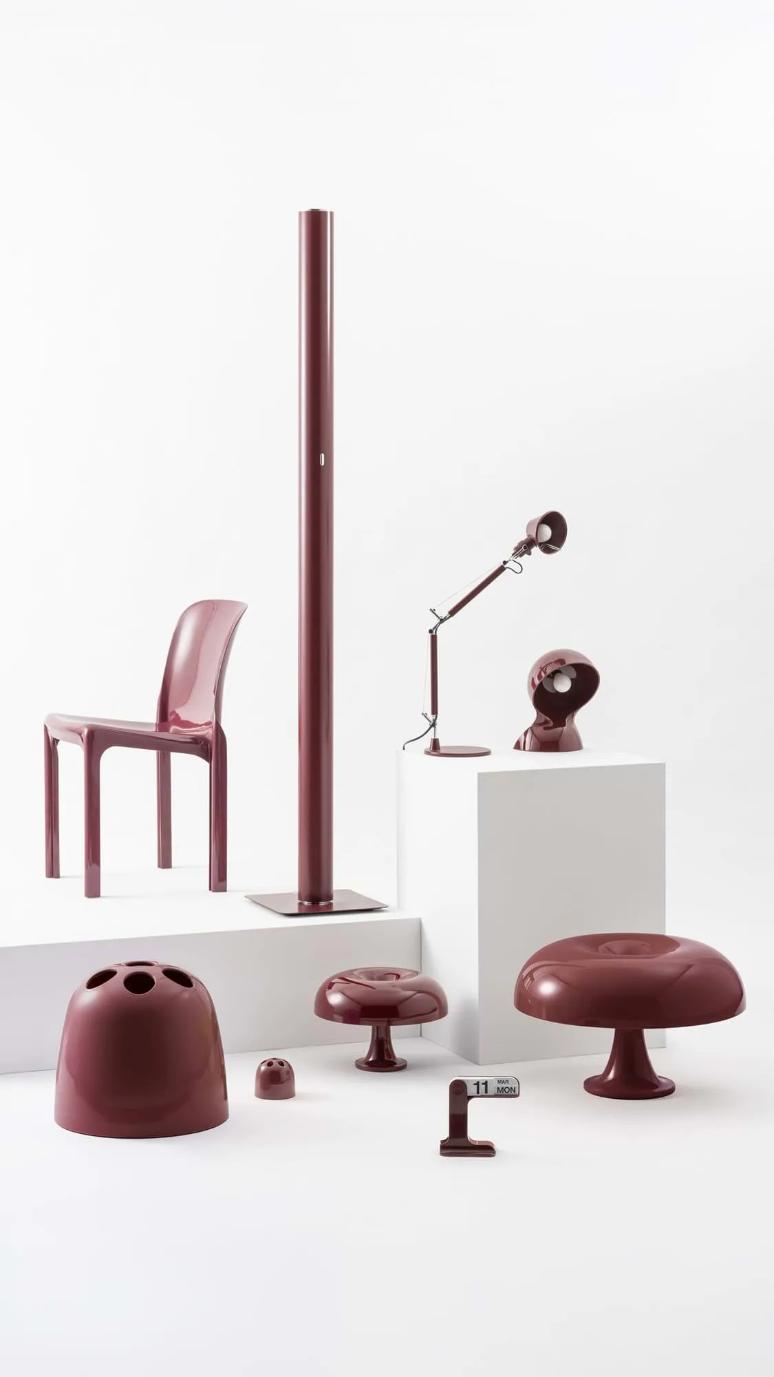 Timor perpetual calendar, Ruby red Artemide
