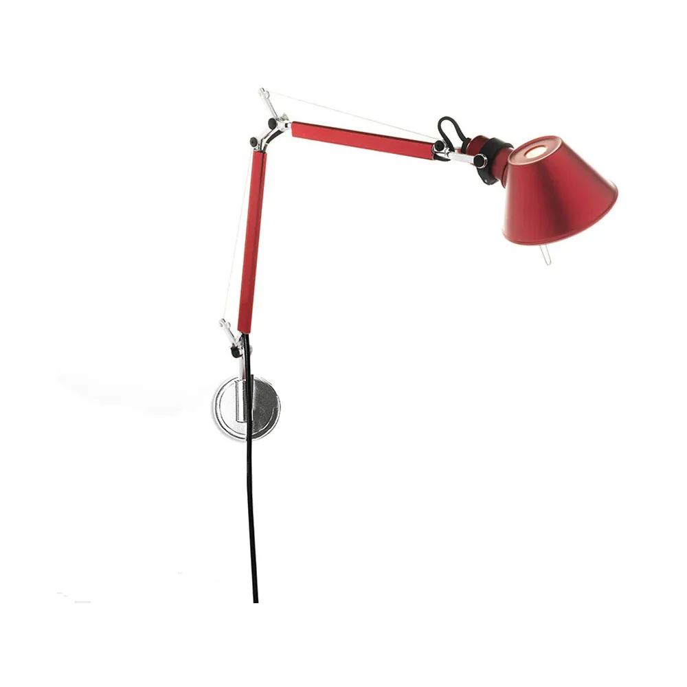 Tolomeo Micro wall lamp - Anodized red Artemide