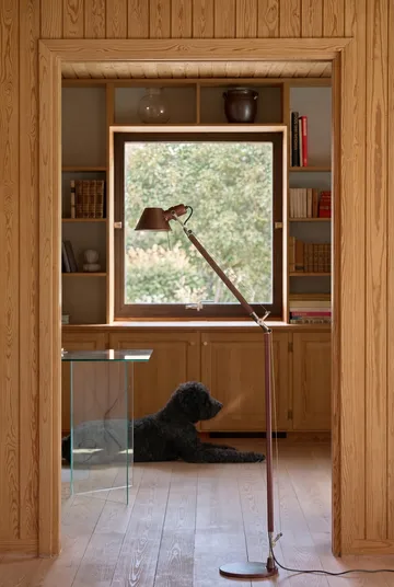 Tolomeo Reading floor lamp E27 special edition - Brown metallic - Artemide