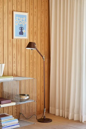 Tolomeo Reading floor lamp E27 special edition - Brown metallic - Artemide