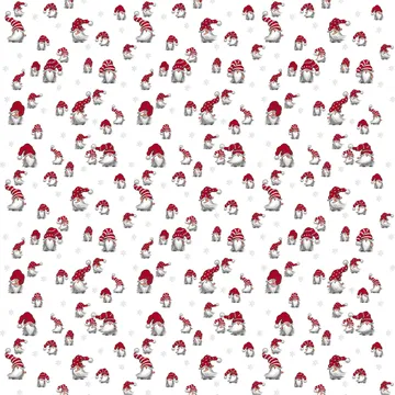 Julian oilcloth - off white-red - Arvidssons Textil