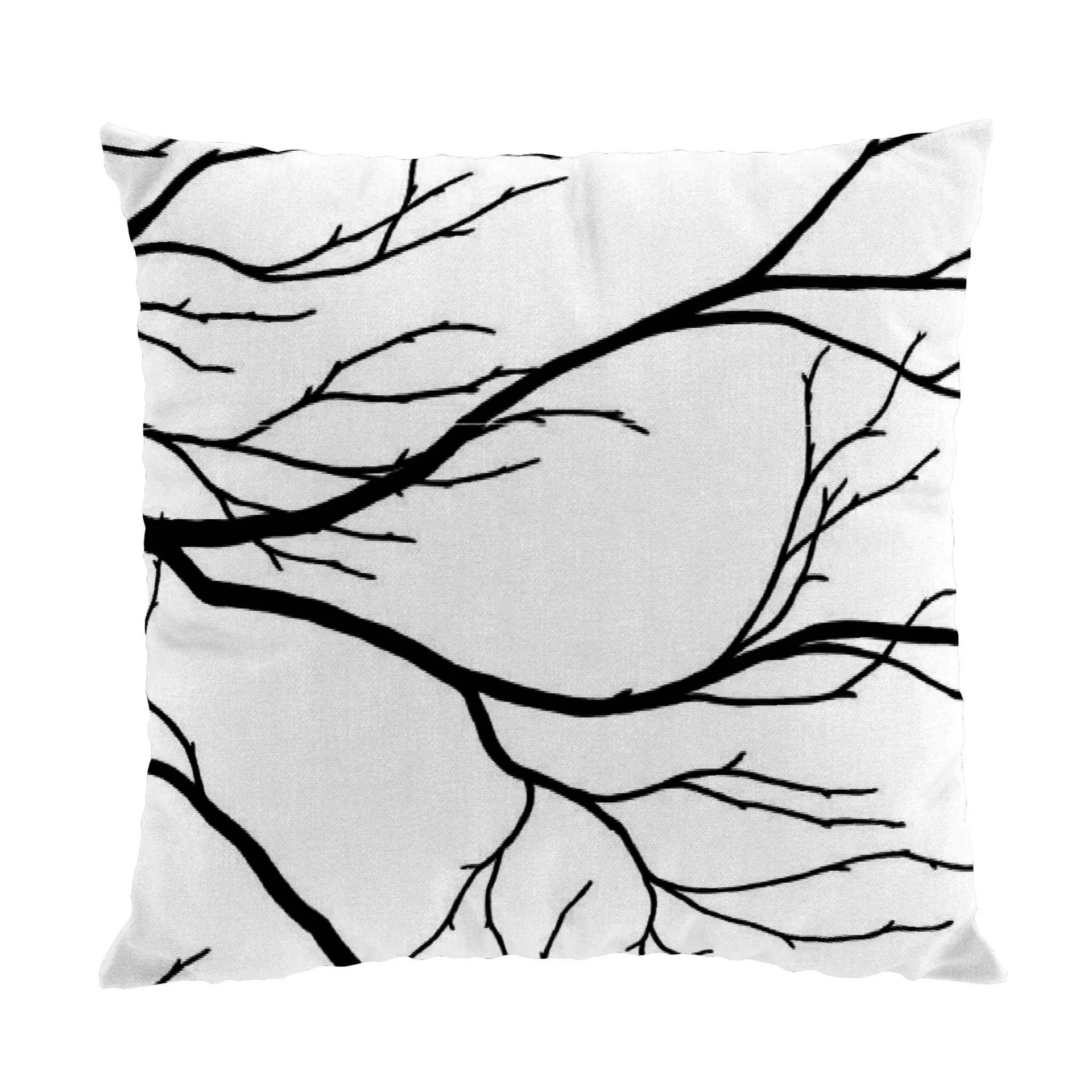 Kvisten fabric, black-white Arvidssons Textil