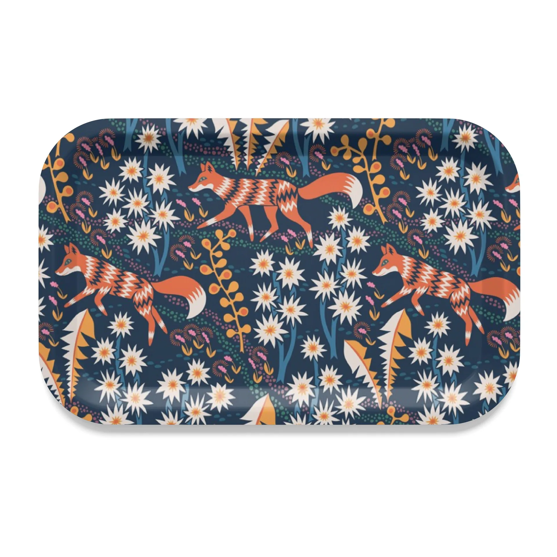 Stjärnspeja tray 21x31 cm, Dark blue Arvidssons Textil