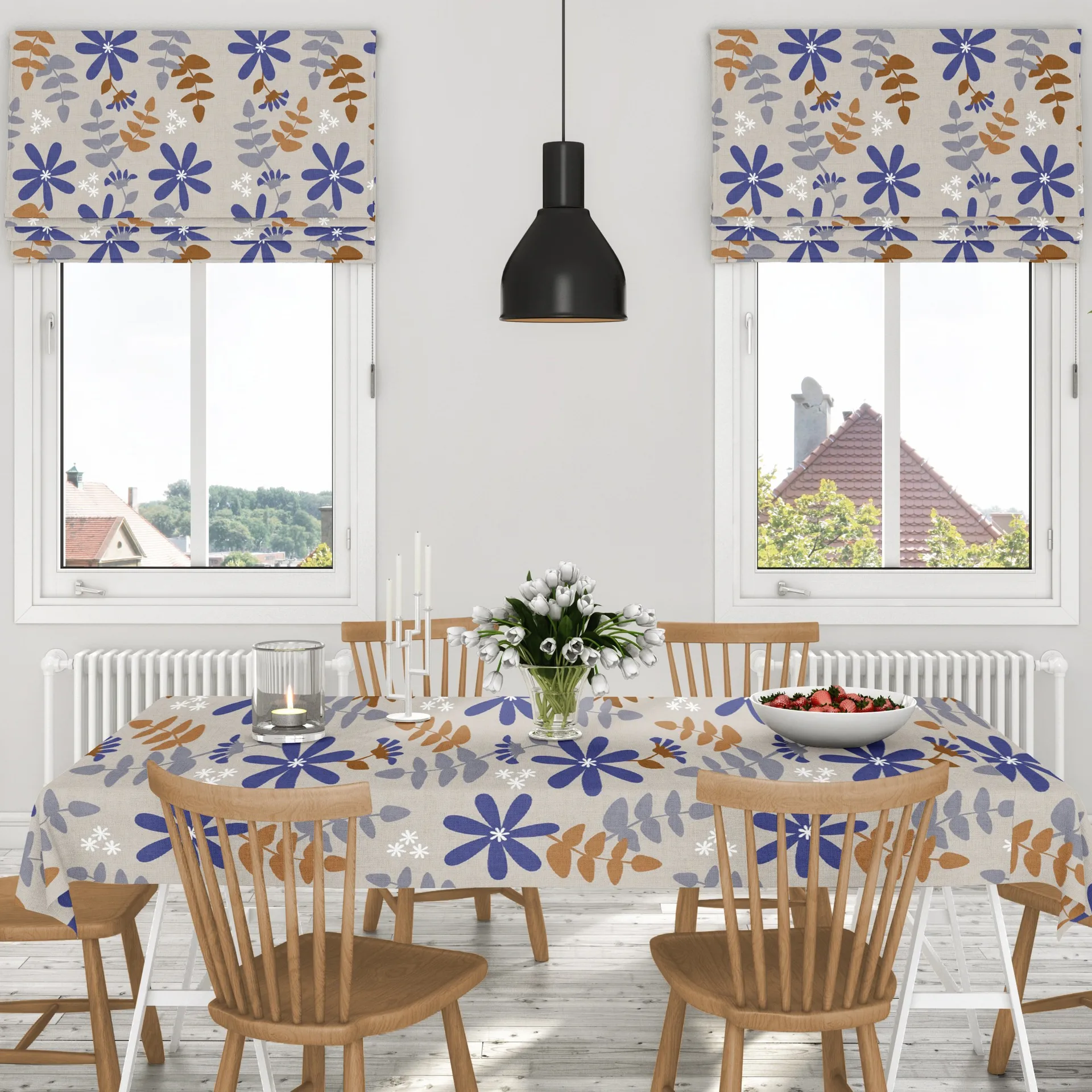 Under solen oilcloth, rust Arvidssons Textil