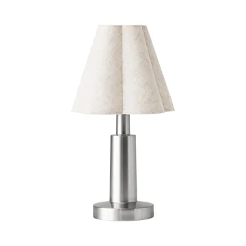 Admiral portable table lamp - Chrome-linen, 27 cm - Audo Copenhagen
