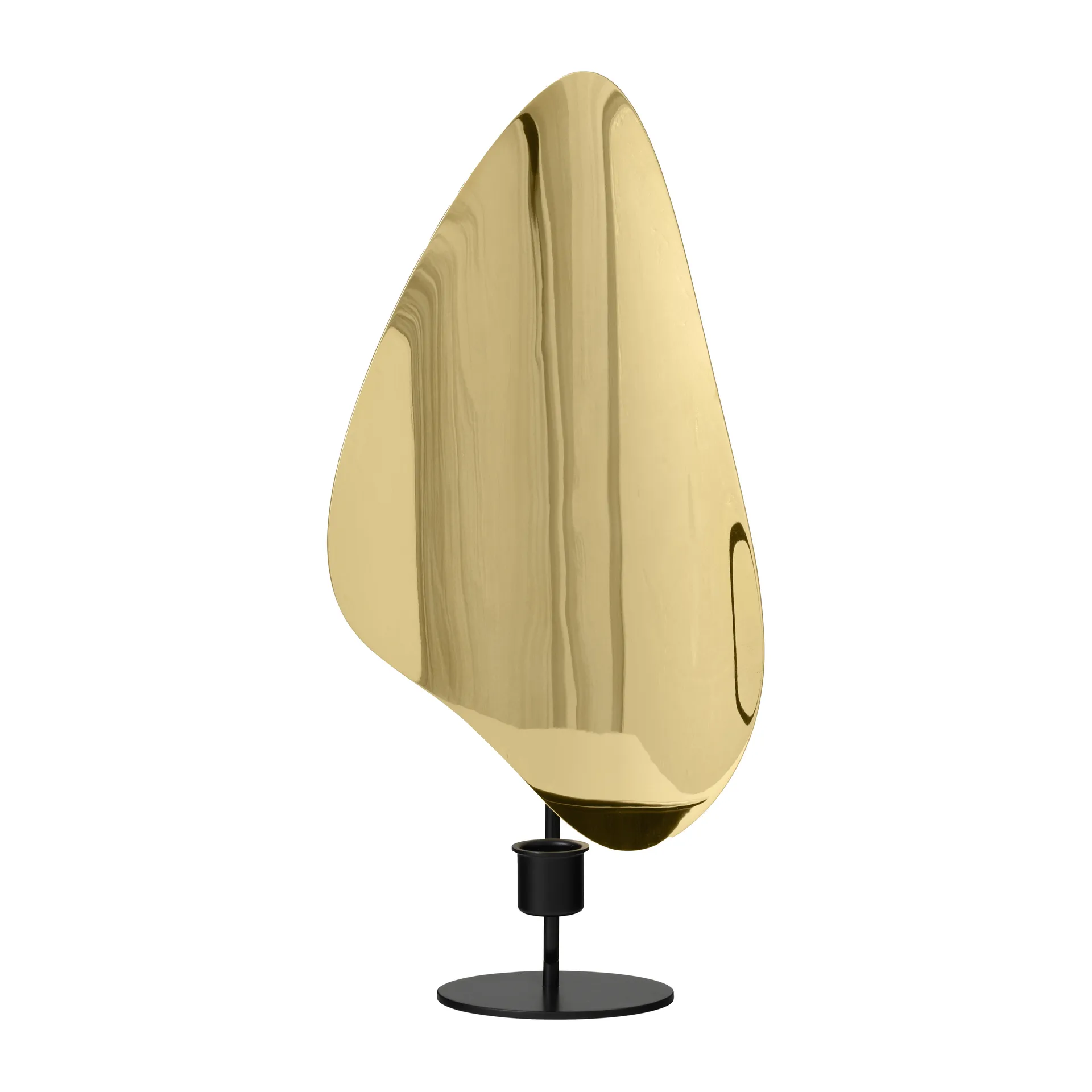 Flambeau candlestick 34 cm, Black-polished brass Audo Copenhagen