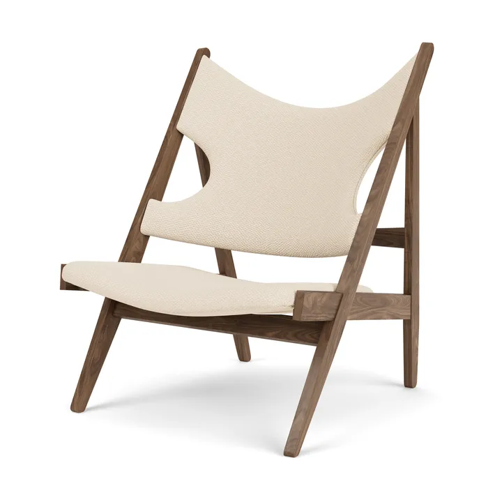 Knitting lounge armchair - Walnut-Logan Jasmine - Audo Copenhagen