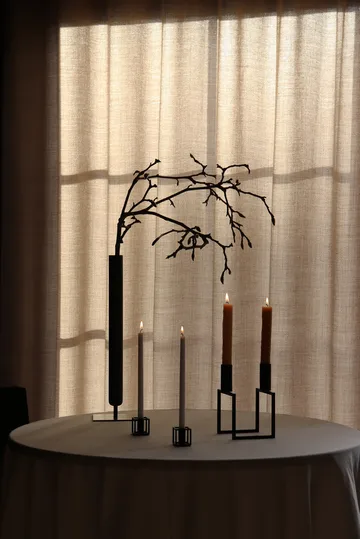 Kubus vase, Flora - black - Audo Copenhagen