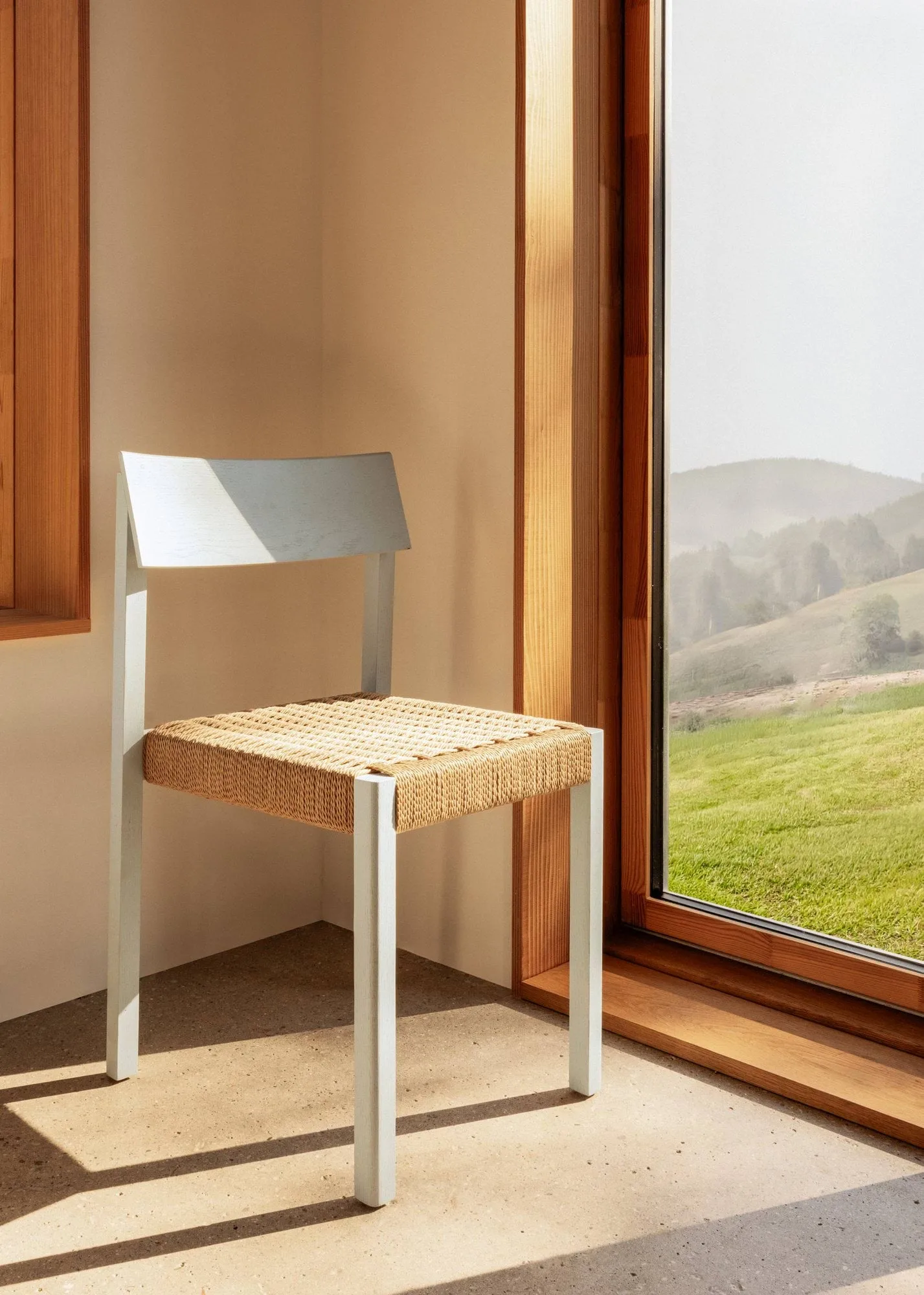 Mauro chair, French red oak-paper cord Audo Copenhagen