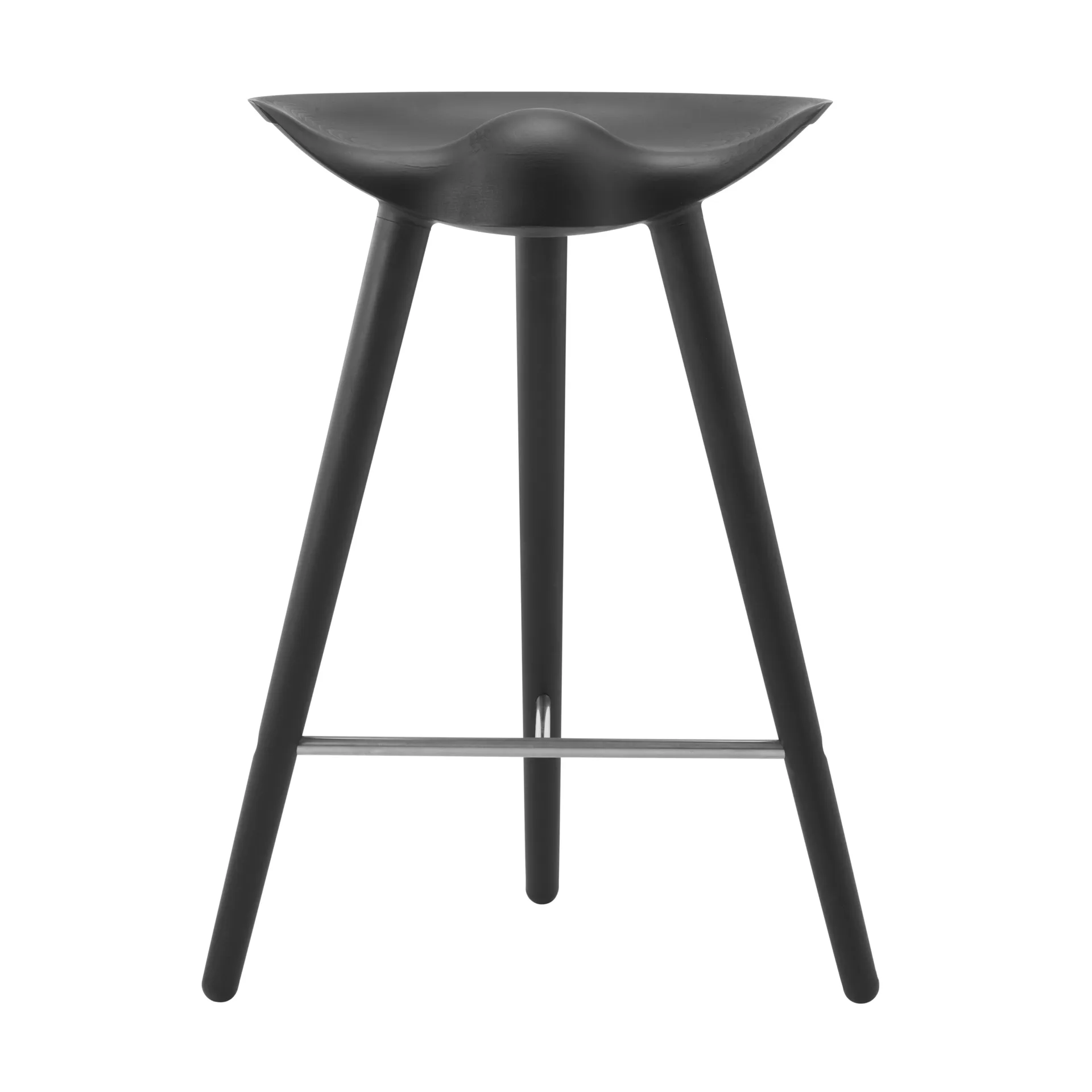 ML42 barstool 69 cm, Black-stained beech steel Audo Copenhagen