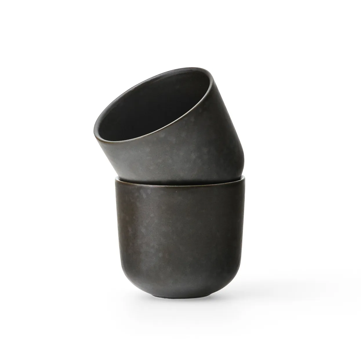 New Norm espresso cup 8.5 cl 2-pack, Dark glazed Audo Copenhagen