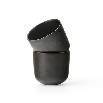 New Norm espresso cup 8.5 cl 2-pack - Dark glazed - Audo Copenhagen