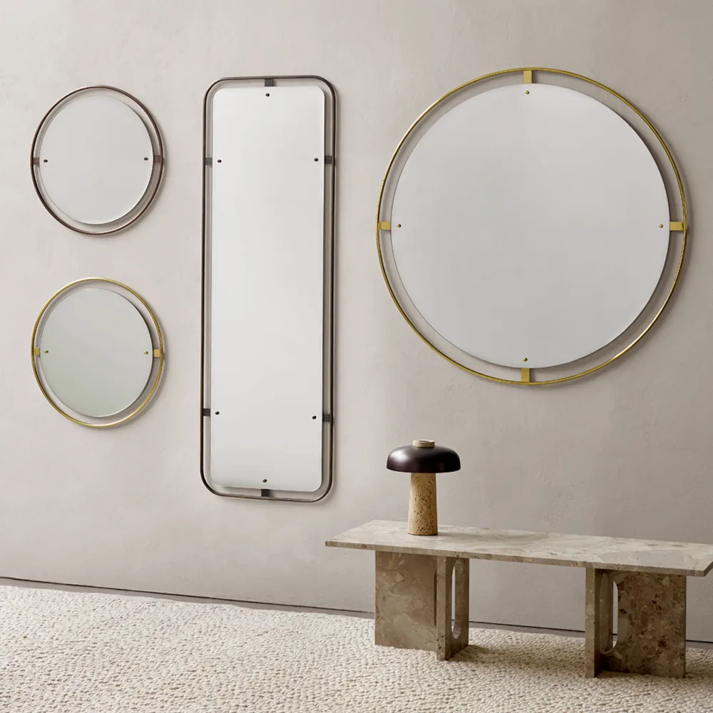 Nimbus mirror, Polished brass, ø110 Audo Copenhagen