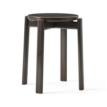 Passage round stool - Dark lacquered oak - Audo Copenhagen