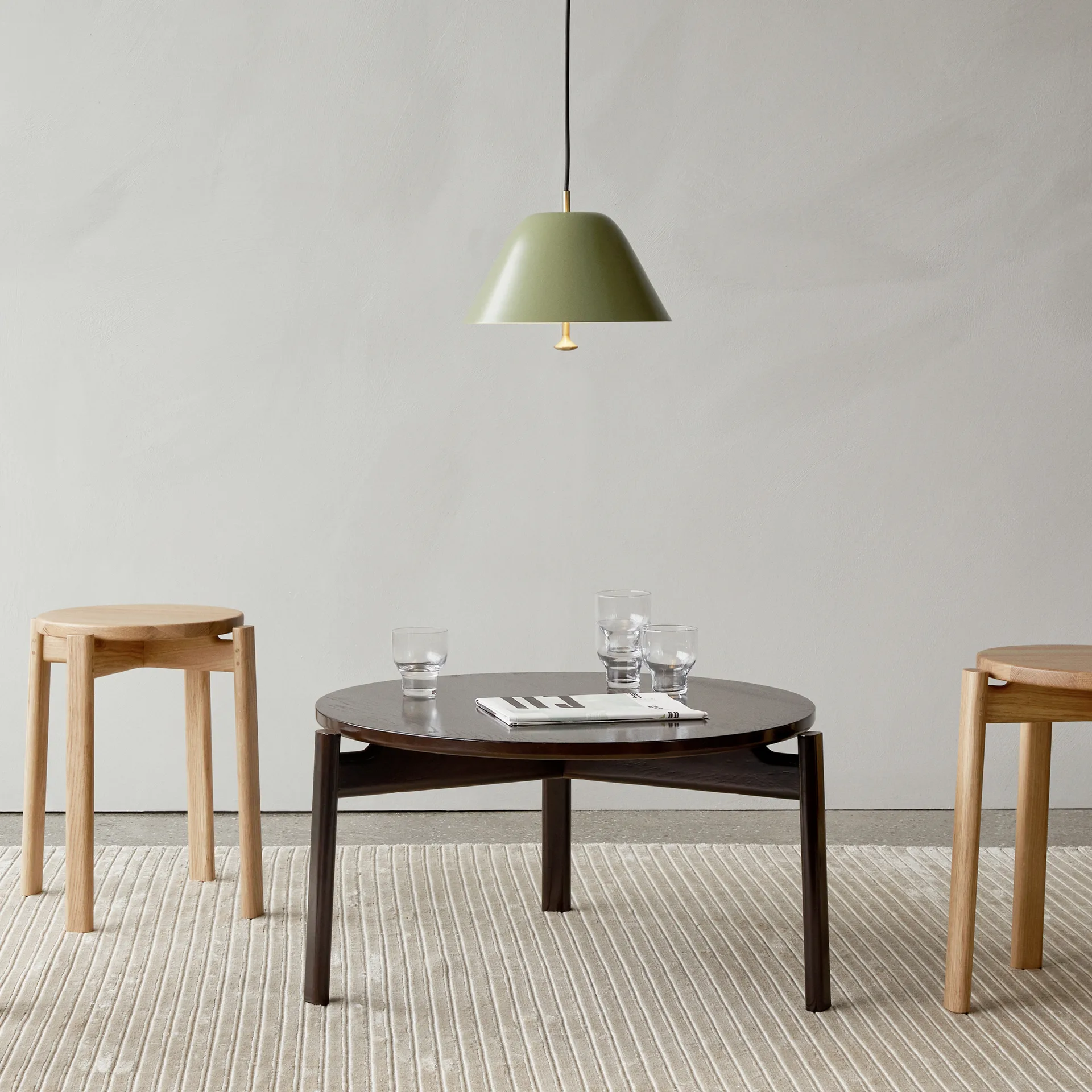 Passage round stool, Oak Audo Copenhagen