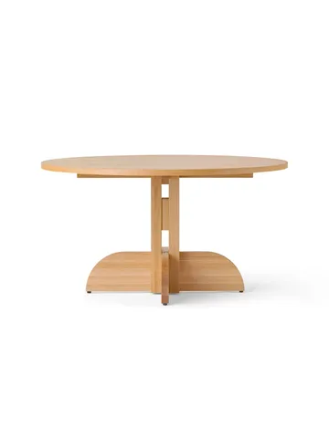 Puffin Dining Table oak veneer natural - Natural oak veneer, Ø140 cm - Audo Copenhagen