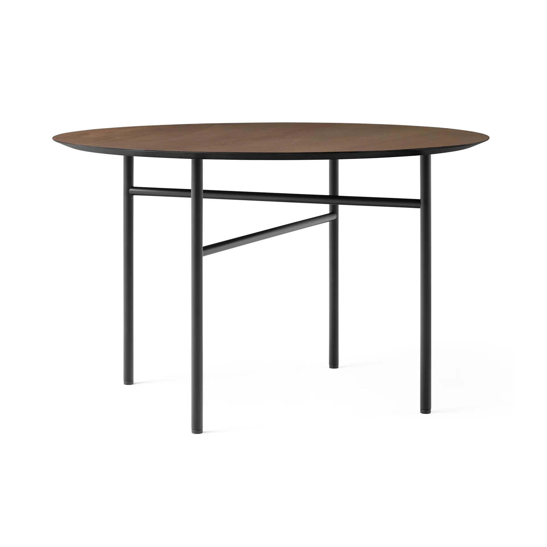 Snaregade table round, Black-dark stained oak. Ø120 cm Audo Copenhagen