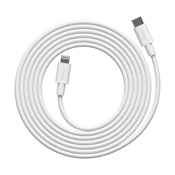 Cable 1 USB C to Lightning charging cable 2m - White Martinelli Luce Edition - Avolt