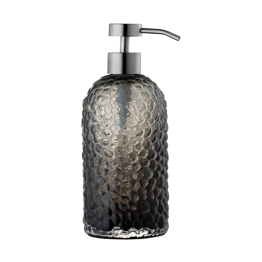 Arura soap dispenser 16 cm, Black-silver AYTM