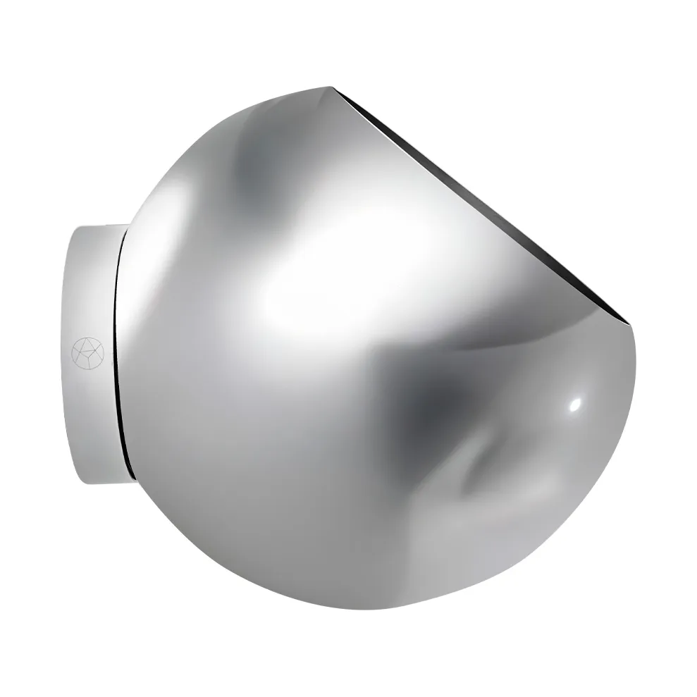 Globe flower pot vägg Ø17 cm, Silver AYTM